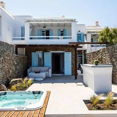 ヴィラ Anasa Private Pool & Jacuzzi 8pax At Panormos Panormos (Mykonos)