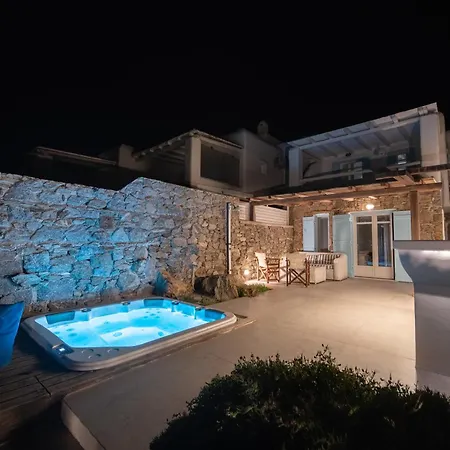 Anasa Private Pool & Jacuzzi 8pax At Panormos ヴィラ Panormos (Mykonos)