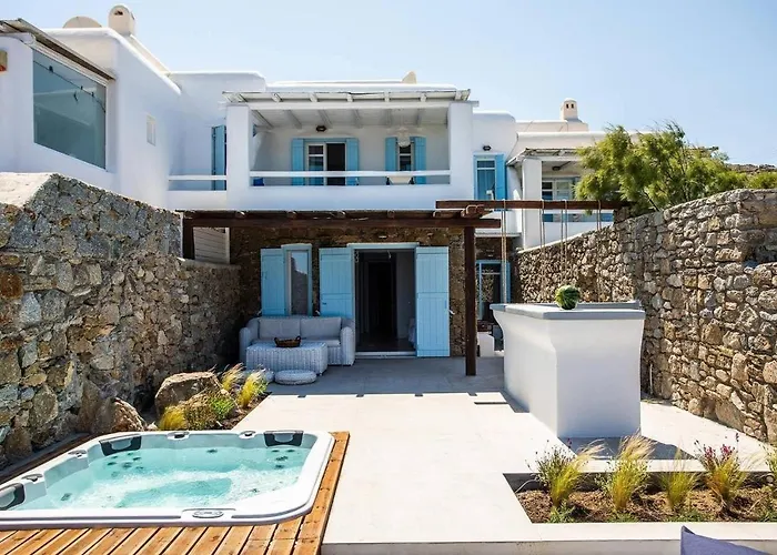 Villa Anasa Private Pool & Jacuzzi 8pax At Panormos Panormos (Mykonos)